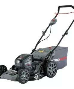 BAUHAUS Powerworks Akku-Rasenmäher PD60LM46HPK4 60 V, 1 Akku, 4 Ah, Schnittbreite: 46 Cm