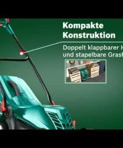 BAUHAUS Bosch Elektro-Rasenmäher ARM 37 Leistung: 1,4 KW, Schnittbreite: 37 Cm -Rasenmäher Verkäufe hqdefault